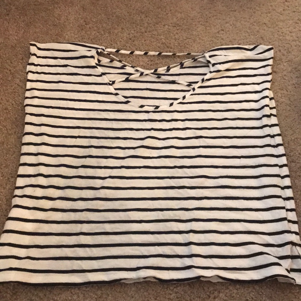 Gap shirt. Size large. Super cute cross back.